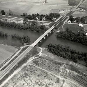 Aerial view of river