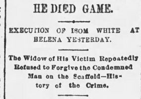 "He Died Game" newspaper clipping