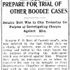 "Prepare for trial of other boodle cases" newspaper clipping