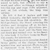 "Vaughn Hanged" newspaper clipping