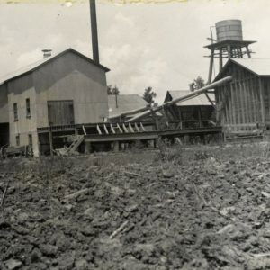 Multistory buildings and water tower