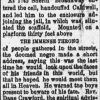 "He Was Dead" newspaper clipping