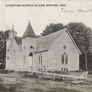 Multistory light-colored church building