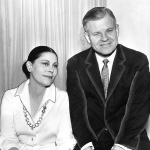 White man and white woman in formal dress