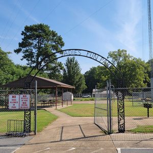 Playground with children's playground equipment