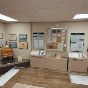 Room filled with shelves