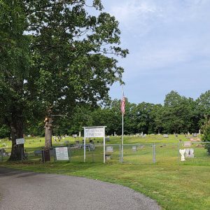 Cemetery with graves