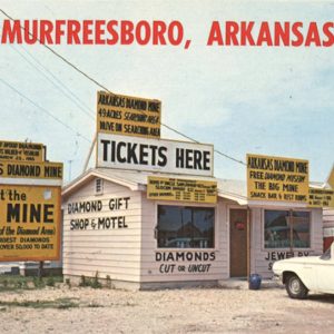 Gift shop with multiple signs