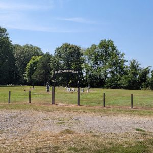 Cemetery with gravestones