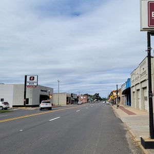 Small town street scene