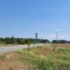 Country highway with trees on one side and fields on the other