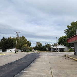 Small town street scene