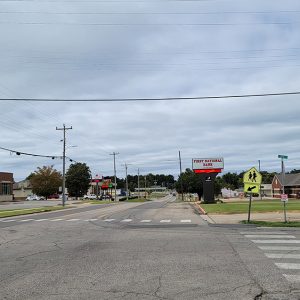 Small town street scene