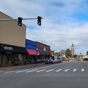 small town street scene