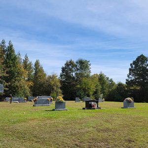 Cemetery with graves