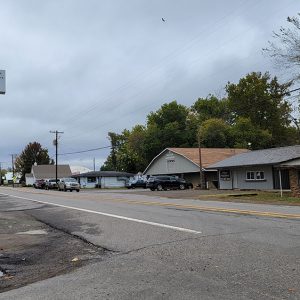 Small town street scene