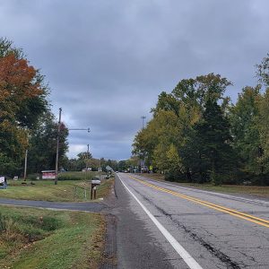 Small town street scene