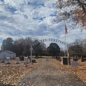 Cemetery with graves