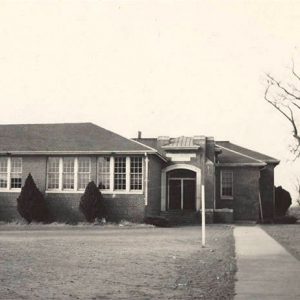 Single story brick school building