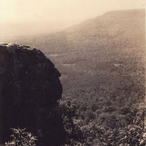 Outcropping of rock overlooking valley