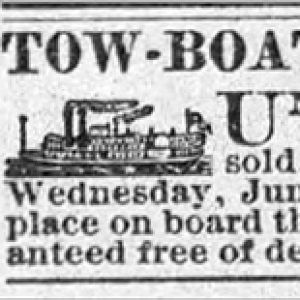 "Tow Boat Robert Semple" newspaper clipping