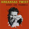 record cover "Arkansas Twist" designed so it looks like a smiling white man is breaking through the cover