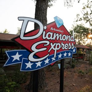 A sign that says "Diamond Express"