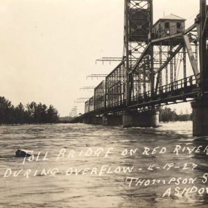 Bridge over a raging river