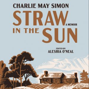 Book cover featuring a person hoeing a field and a cabin in the background