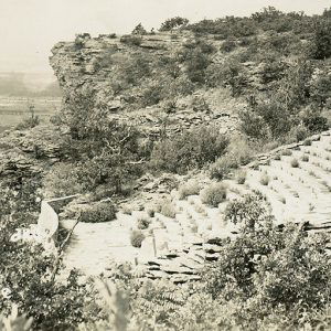 Stone amphitheater built into hillside