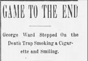 "Game to the end" newspaper article