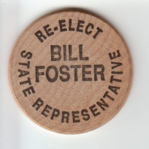Text "re-elect Bill Foster State Representative"