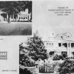 Text "Homes of those famous Radio Stars Lum and Abner